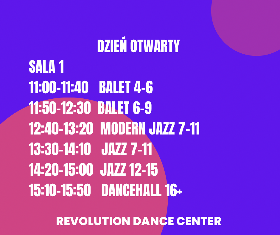 dzien otwarty dla dzieci i mlodziezy - grafik sala 1