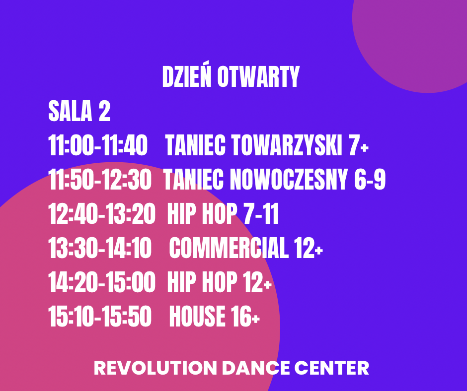 dzien otwarty dla dzieci i mlodziezy - grafik sala 2